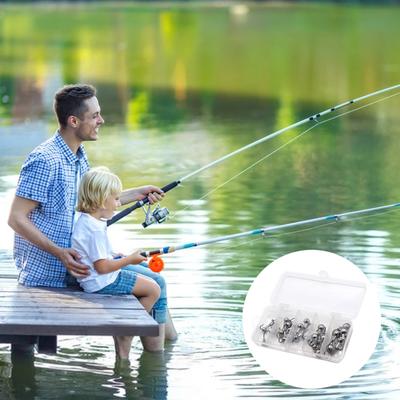Yousheng 25 Stück/Box 2g/3,5g/5g/7g/10g Angelhaken Hochleistungsmetall Unlackiert Widerhaken Rundkopf Angelhaken Süßwasser Salzwasser Angelzubehör