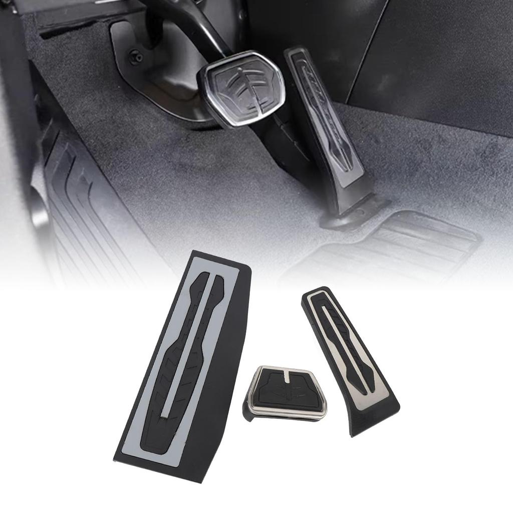Footrest Gas Brake Pedal Cover Set Rubber Accelerator Brake Pedal Cover for F20 F21 F40 E30 E36 E46 E90 E91 E92 E93 F31 G20 G21 Non-Slip