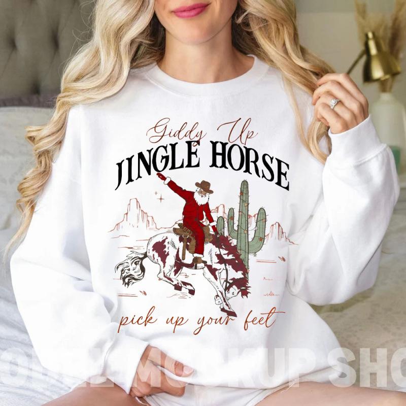 Cowboy Christmas Women Clothes Giddy Up Jingle