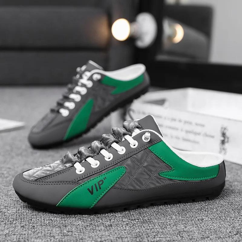 Fashion 2024 Summer Men's Casual Shoes Fashionable Men's Half Slippers Men's Sports Shoes Brand Shoes  Slippers Men  Zapatos De Hombre