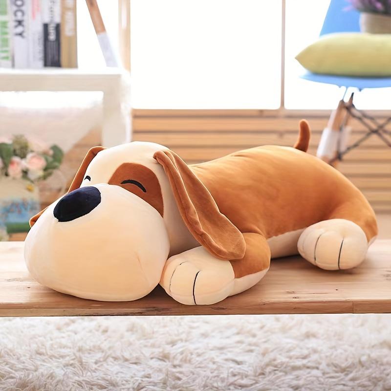 Adorable Dog Plush Pillow Simulation Dog Plush Toy Home Pillow Cushion Home Decor Easter Baby Photo Props Gifts for Boys Girls