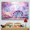 2D Magical Underwater Seascape Backdrop Shell with Pearl Photo Background