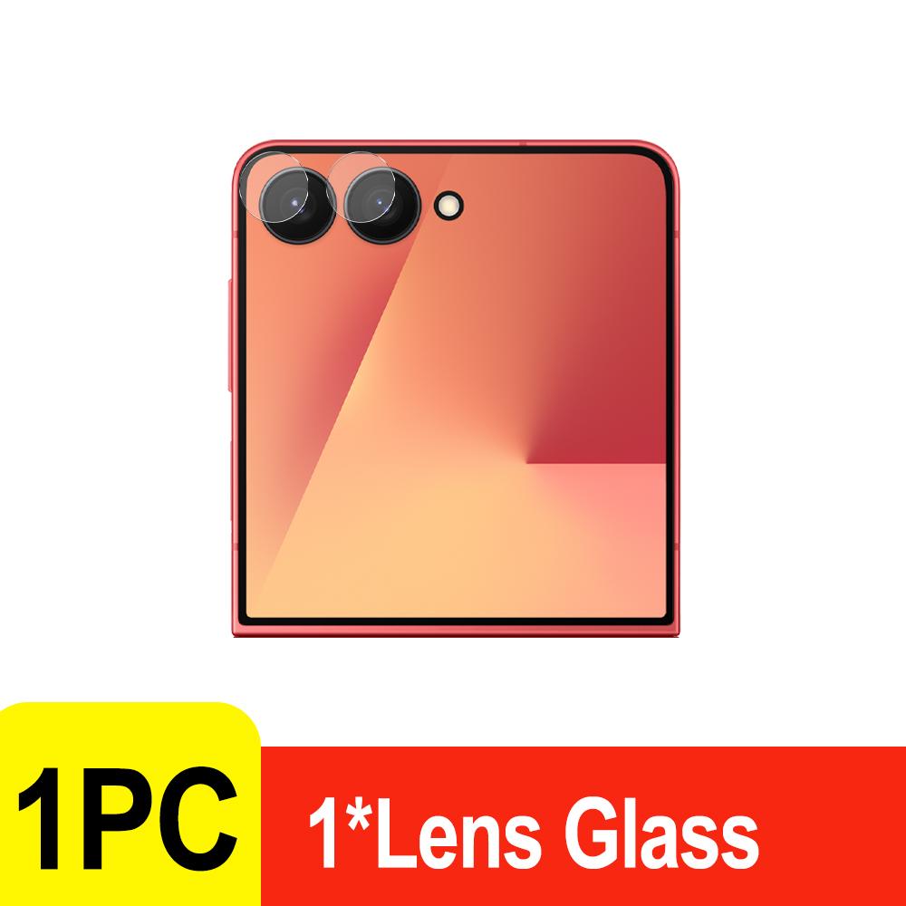 Für Samsung Galaxy Z Flip 6 5 Displayschutzfolie Gehärtetes Glas Ultra-widerstandsfähig Bruchsicher Kamera-Objektivfolien für Z Flip 6 Flip 5