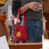 Chinese Style New Year Drawstring Bag Crossbody Fu Embroidered Bag  Kid's Bag