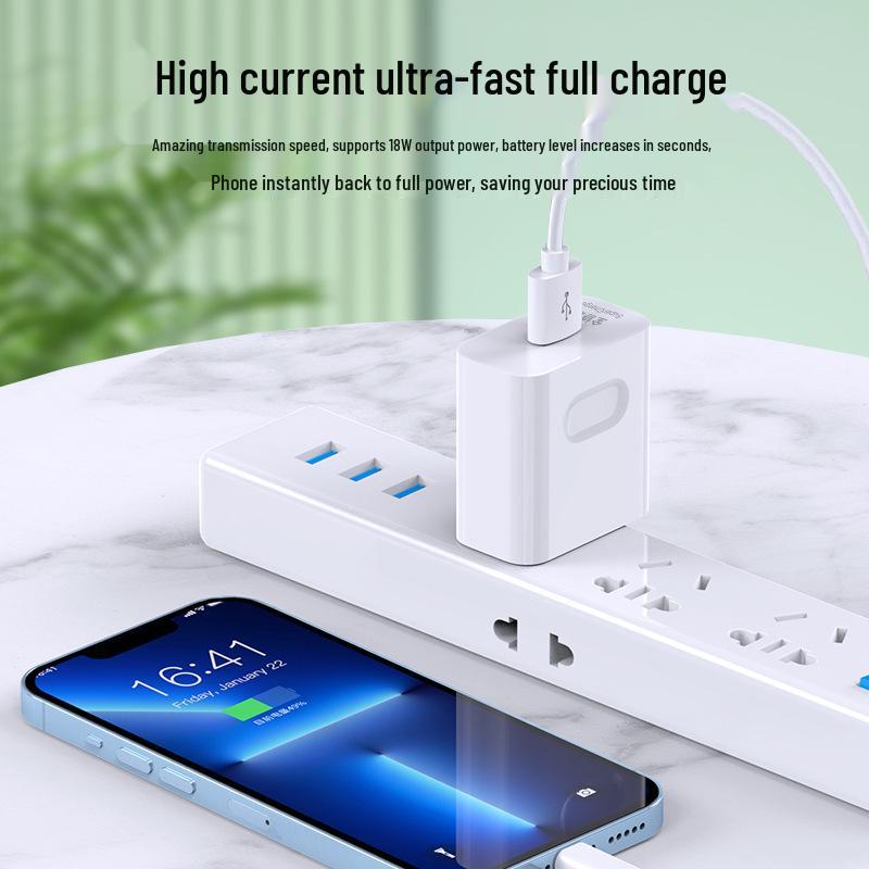 18W Fast Charger 3C Certified for Huawei, OPPO, Xiaomi, VIVO - Supports All Protocols, 5V/3A SuperCharge