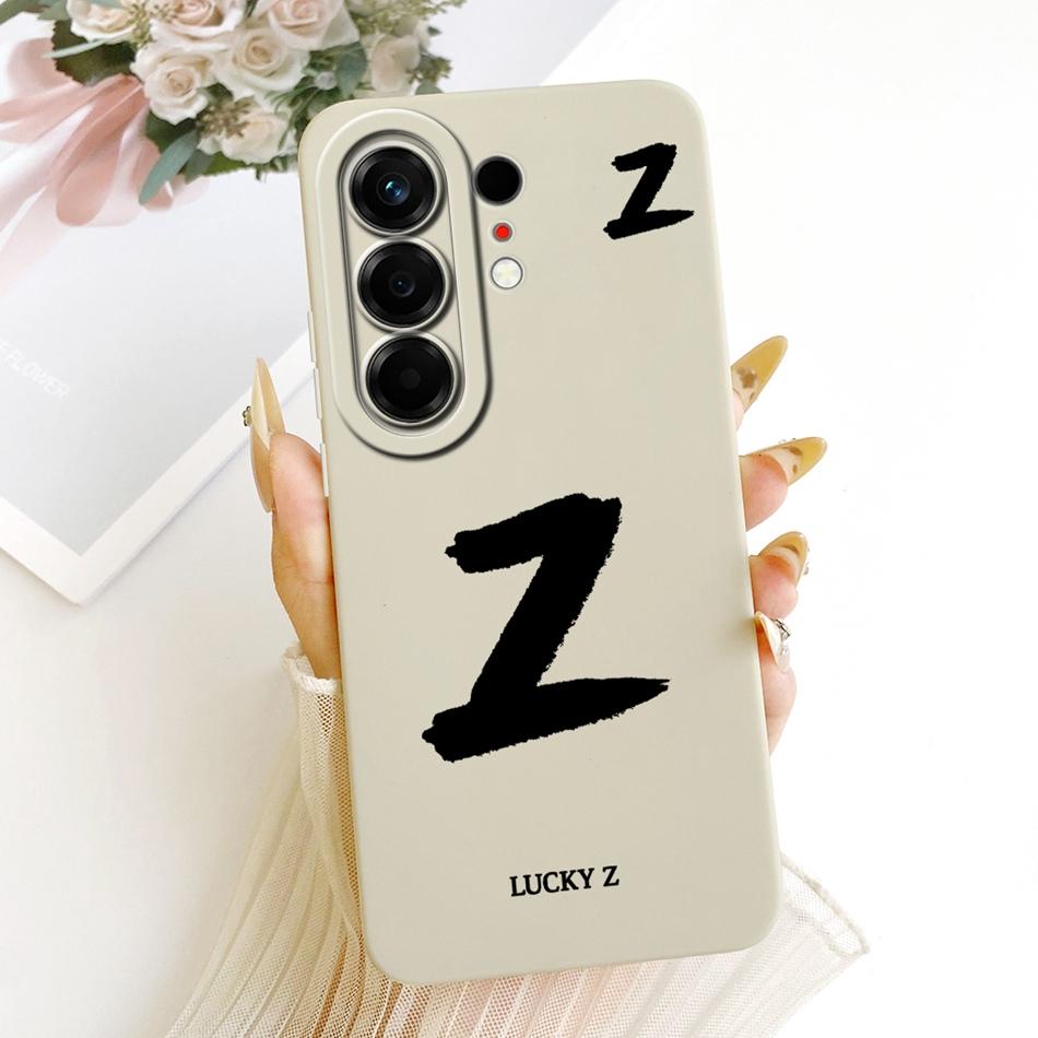 For Tecno Camon 50 4G Lucky Initial Letter Phone Case For Tecno Camon50 4G CN5 Soft Silicone Shockproof Cases Bumpers