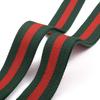 Verstelbare 3,8 cm Canvas Webbing Crossbody Riem in Groen en Rood - Enkele Aankoop Vervanging voor G-Chi F-46 Tassen