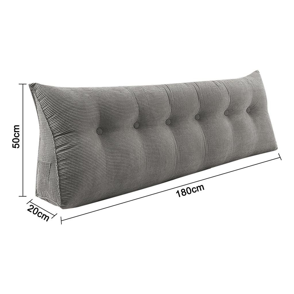 Rückenkissen Langes Keilkissen Lendenkissen 120/140/160/180/200cm, Für Bett Sofa Lesekissen Kopfteilkissen