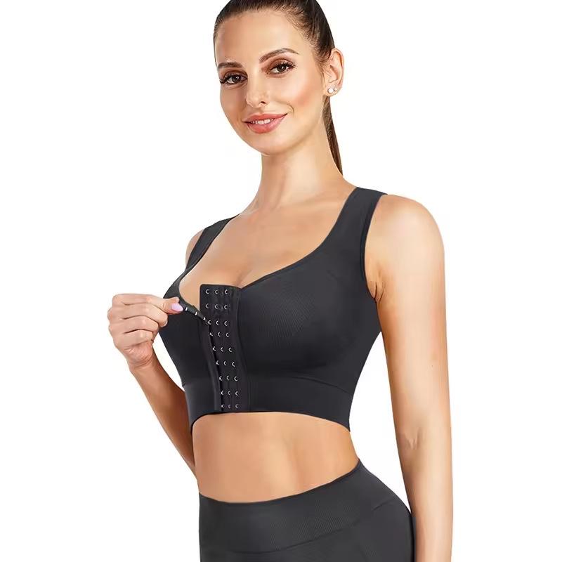 High-End Adjustable Front Closure Comfort Bra: Enhances Shape with Adjustable Support