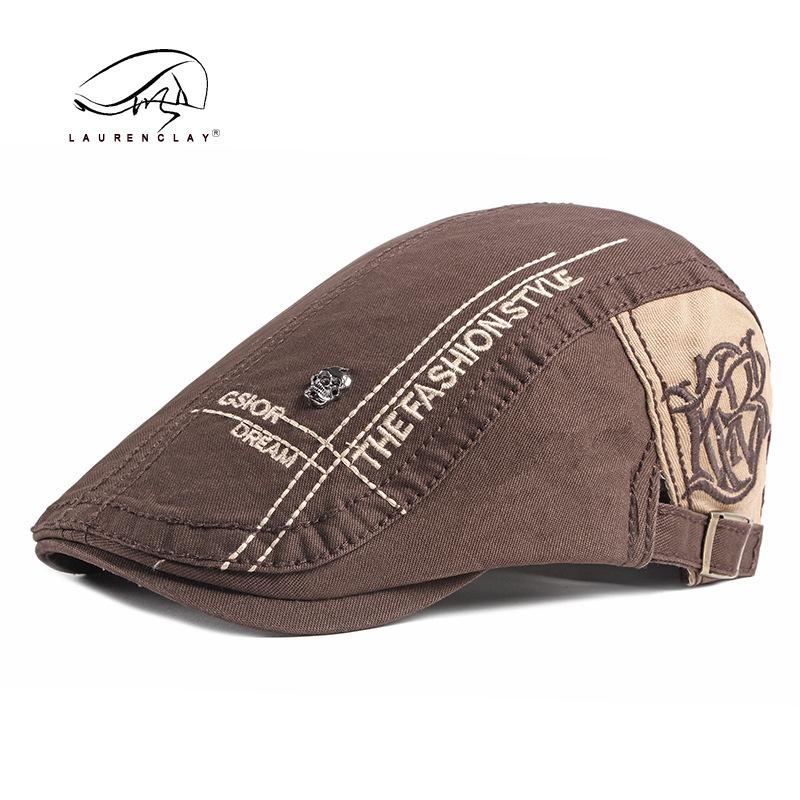

Men s & Women s Cotton Duckbill Beret - Korean Fashion Flat Cap for Spring/Summer Outdoor Travel Adjustable кавовий