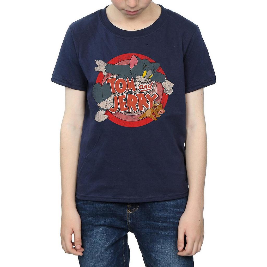 Tom and Jerry Boys Classic Catch Cotton T-Shirt