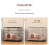 Medium/Large Dog Cage with Toilet - Indoor/Outdoor Pet Fence for Golden Retriever, Shiba, Teddy, and Kittens