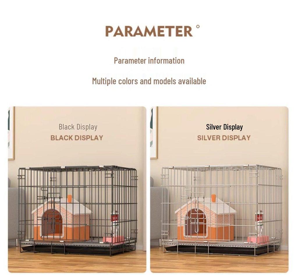 Medium/Large Dog Cage with Toilet - Indoor/Outdoor Pet Fence for Golden Retriever, Shiba, Teddy, and Kittens