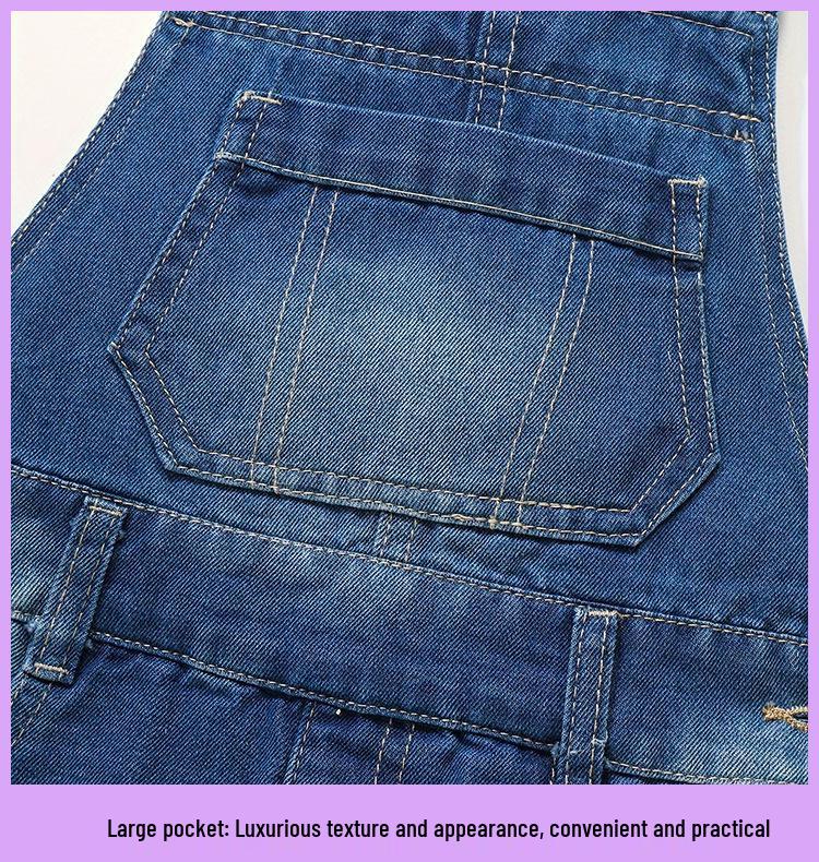 Robe Salopette en Denim d'Automne pour Filles - Style Tendance Européen et Américain pour Enfants