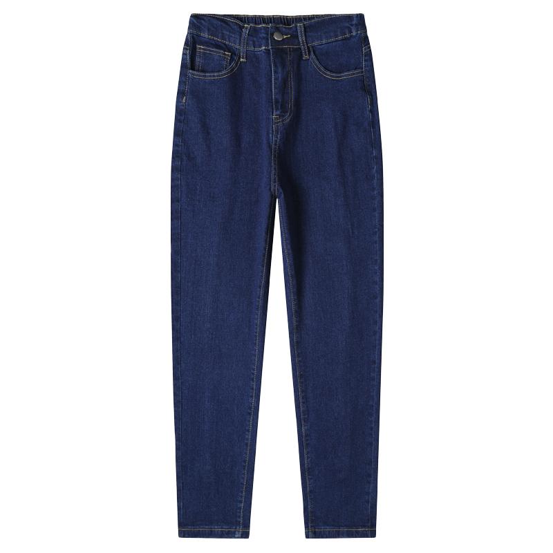 Dimanaf 2025 Spring Women Blue Jeans Pants Female Elastic Basic High Waist Trousers Long Pants