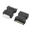 SATA To Big 4PIN Converter Male To Male SATA 15PIN HDD Power Supply Cable Adapter Hard Disk Female 4Pin Molex IDE Power Plug