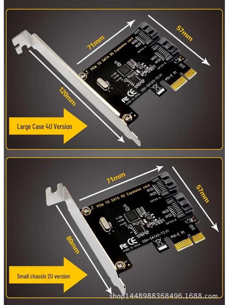 PCI-E To SATA 3.0 Expansion Card - SATA 6GB Hard Disk Adapter
