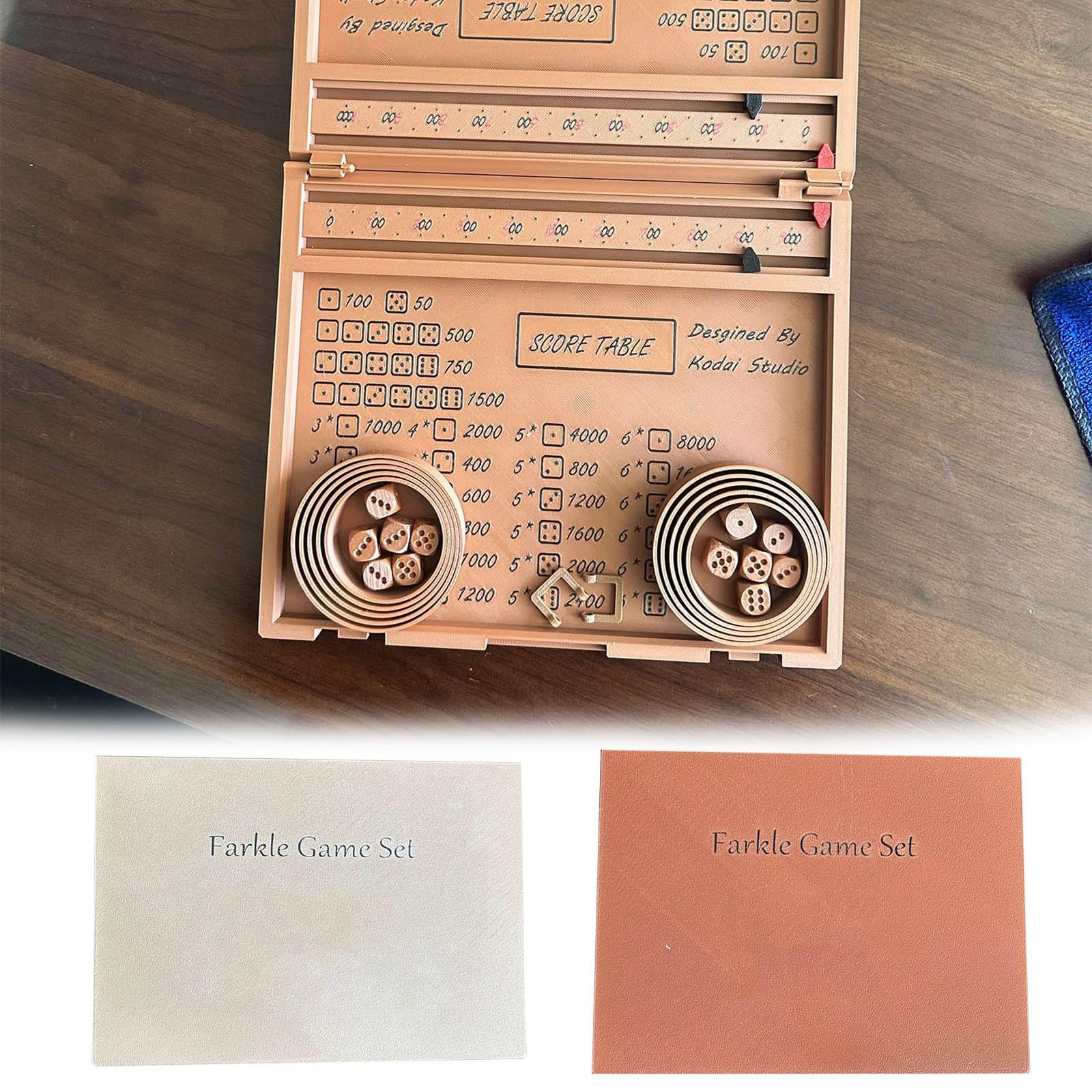 

Black Mahogany Three-color Print Come Deliverance Dice Game Scoreboard With Cup Complete Set One Size коричневий