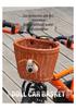 Retro Woven Front Basket for Children's Bicycles, Scooters, or Doll Strollers