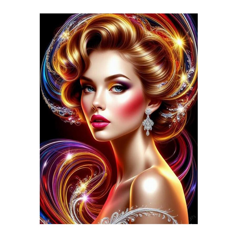 Diamond Painting New Collection Beautiful Woman Diy Full Square Round Drill Rhinestone Embroidery Pretty Girl Mosaic Cross Stitch Kits