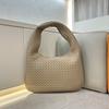 Large capacity high-end handwoven bag tote bag casual wide shoulder strap fashion commuting cross-border shoulder armpit bag