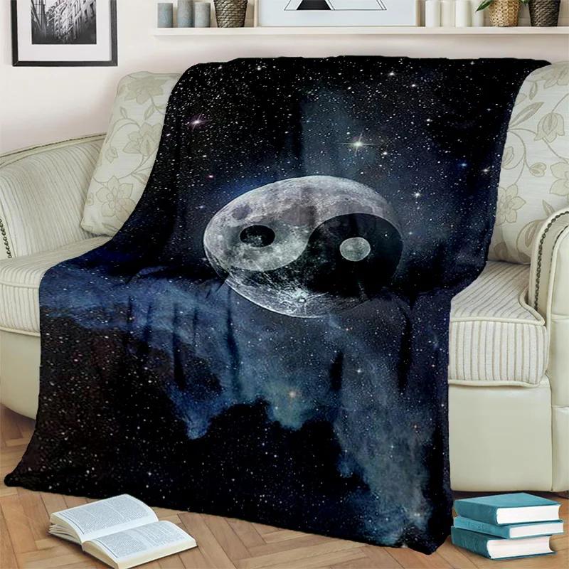 Chinese 3D Tai Chi Bagua Yin Yang  Blanket,Soft Throw Blanket for Home Bedroom Bed Sofa Picnic Travel Office Cover Blanket Kids