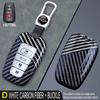 Carbon Fiber Car Key Cover Fob Case Shell for Camry RAV4 Highlander Avalon Prius Corolla CHR Land Cruiser Prado 2018-2022