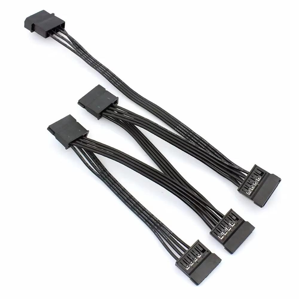 4Pin Hard Drive Power Cable 1 Male To 3/4/5/6 Female Splitter Adapter SATA Power Hard Disk Extension for DIY PC Sever