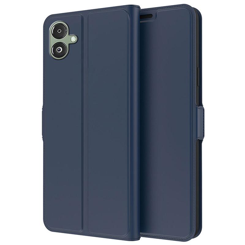 

For Samsung Galaxy A05 4G Phone Case PU Leather Flip Cover Blue