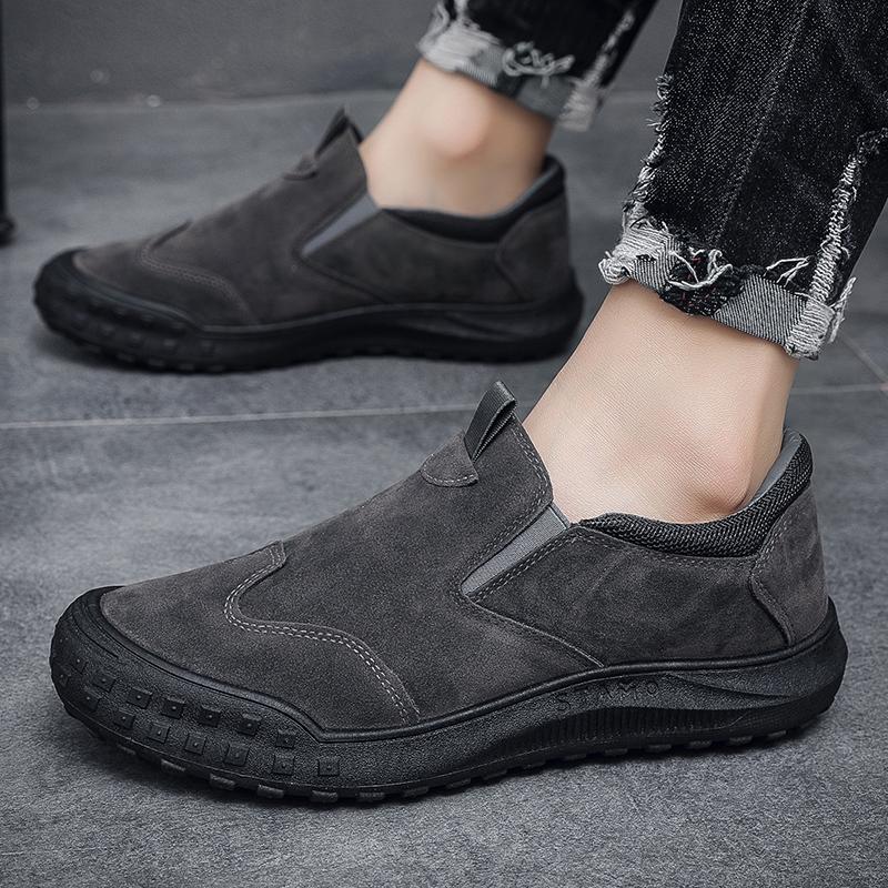 New Men's Comfortable Breathable Lightweight Sneakers Fashion Casual Soft Running Shoes Retro Non Slip Simple Flat Shoes