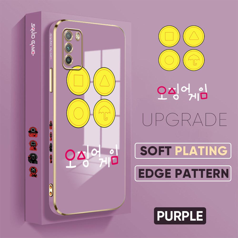 Bunte Druckmuster Quadratisches Randmuster Gehäuse Überzogene Telefonschale Luxus Überzogene Weiche Telefonhülle für Huawei Honor Xiaomi Redmi