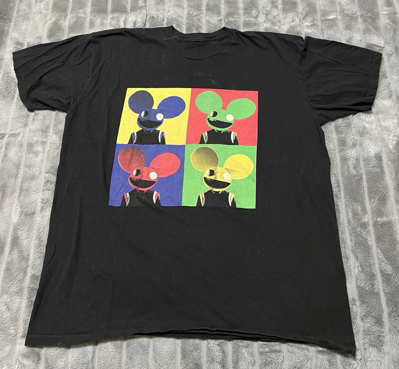 

Hot DEADMAU5 COLOR ME MAU5 T-shirt Full Size unisex SG139 FREE SHIPPING S разноцветный