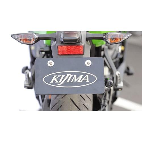 Kijima Motorcycle Bike Parts Camera Stay for Drive Recorder Rear Camera Number Side Mount Type Fenderless Compatible Black 304-5190