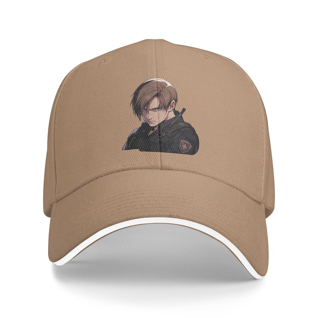 Angry Leon Residents Evils Baseball Cap  Outdoor Sport Sun Visor Trucker Hat Men Women Streetwear Print Baseball Caps