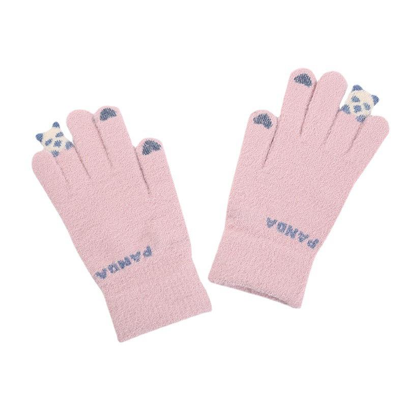 New Touchscreen Winter Cycling Gloves - Cute, Warm, Knitted for Girls & Couples