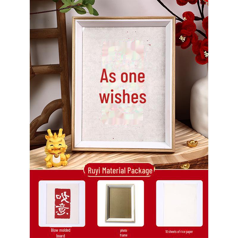 New Year Picture DIY Woodblock Printing Set: Non-Legacy Handmade Template Kit for New Year's Day Activities.