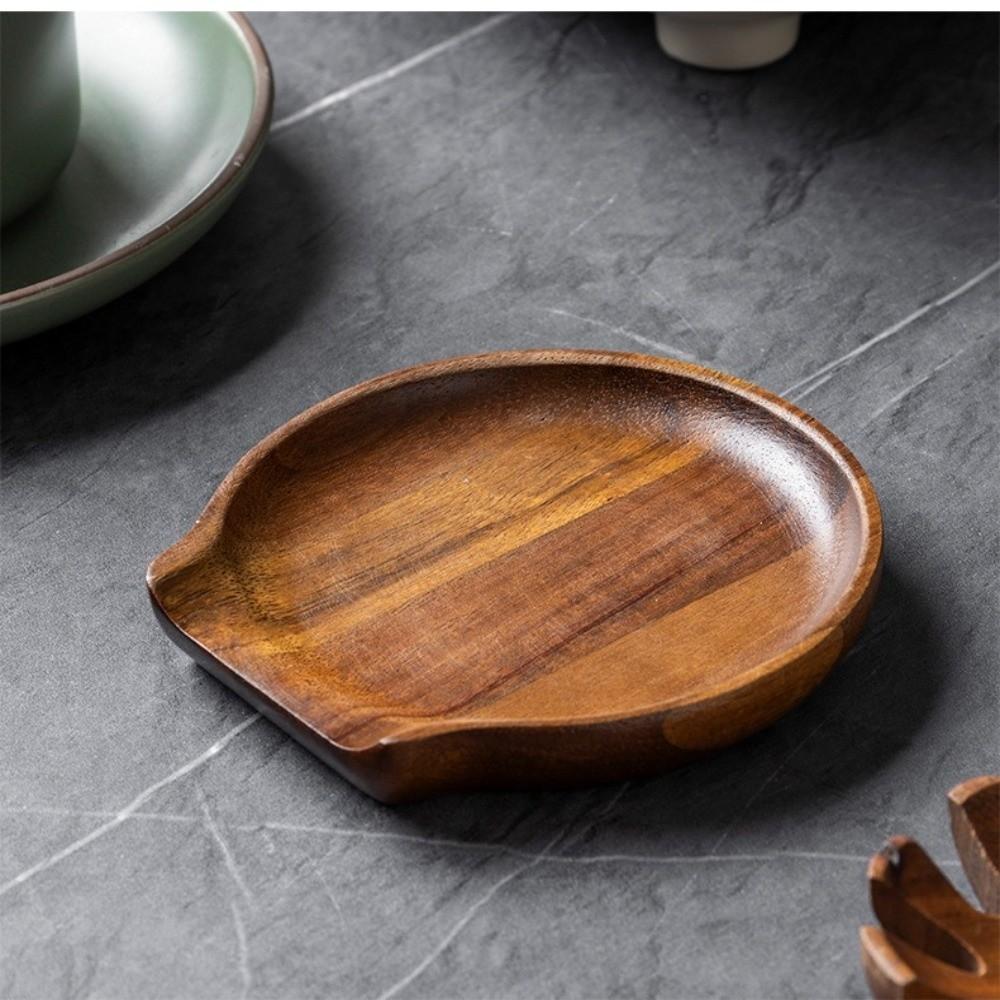 Anti-Scalding Spoon Rest Natural Rice Spoon Storage Rack Creative Ladle Rack  Dining Table