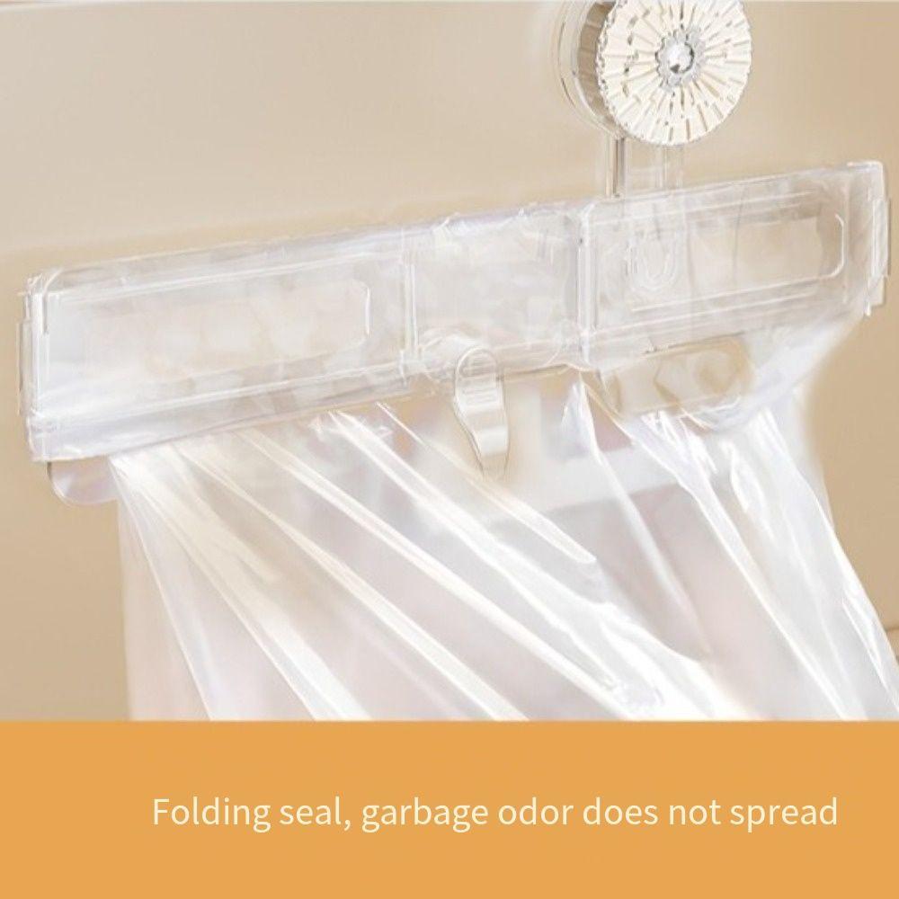 Suction Cup Kitchen Garbage Bag Holder Wall Mount Rubbish Storage Holder  for Under Sink