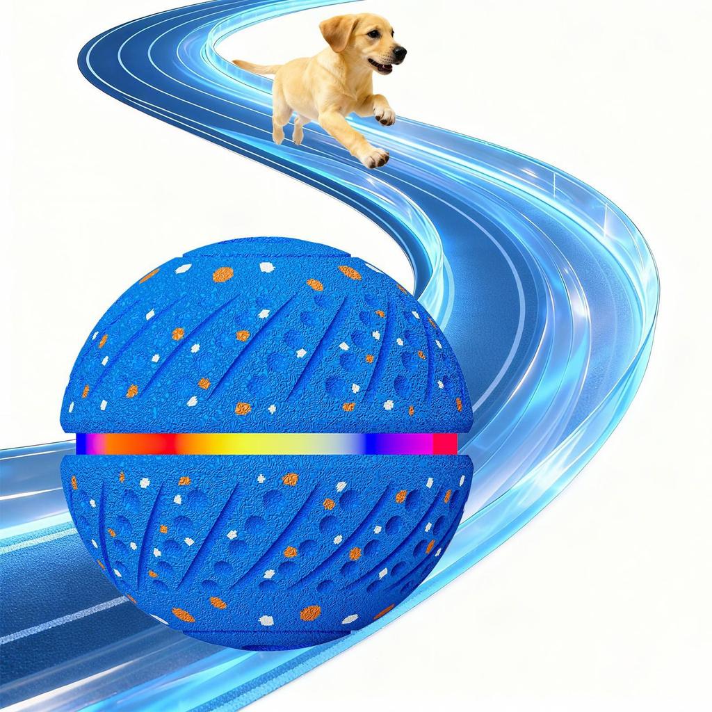 Waterproof Smart Electric Dog Teasing Ball: Bite-Resistant ETPU Interactive Pet Bouncing & Teeth Grinding Toy