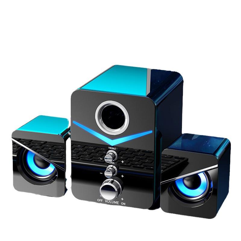 Saida Multimedia Bluetooth Wired Desktop Speaker with Subwoofer