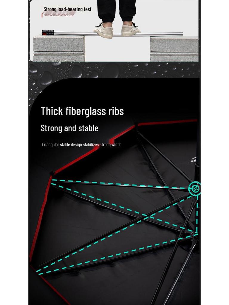 Summer Fishing Sunshade Umbrella - Large, UV Protection