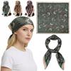 Cashew Flower Pattern Women's Headscarf Silky Smooth Middle East Shawl Arabic Square Scarf  Outdoor