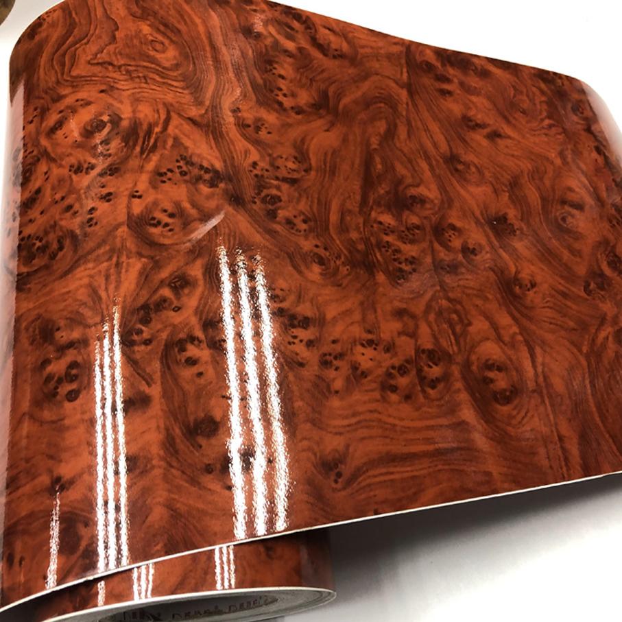 30x50/100cmPVC Self Adhesive Wood Grain Textured Car Vinyl Wrap Film Car Internal Stickers DIY Film Universal Interior Accessory