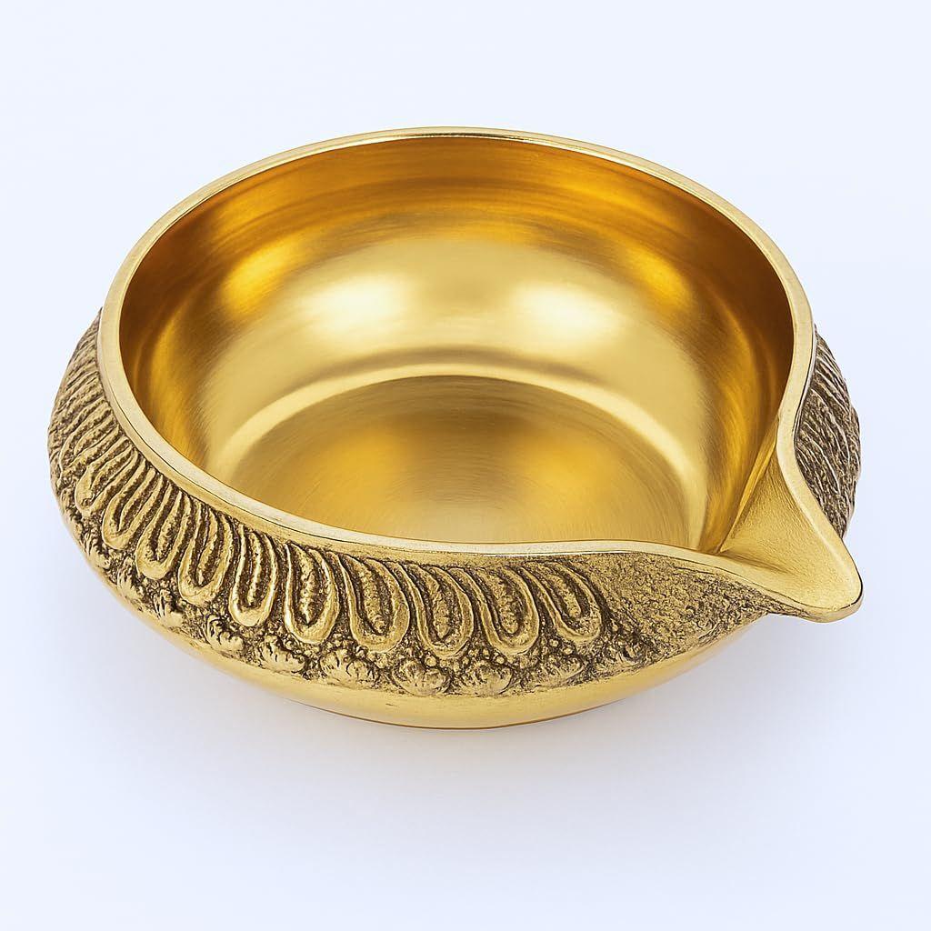 Brass Diya for Pooja | Kuber Vilakku Pooja Diya Brass Deepak for Mandir | Brass Diyas for Puja | Pital Deepam Lamp for Home Temple and Pooja Room |
