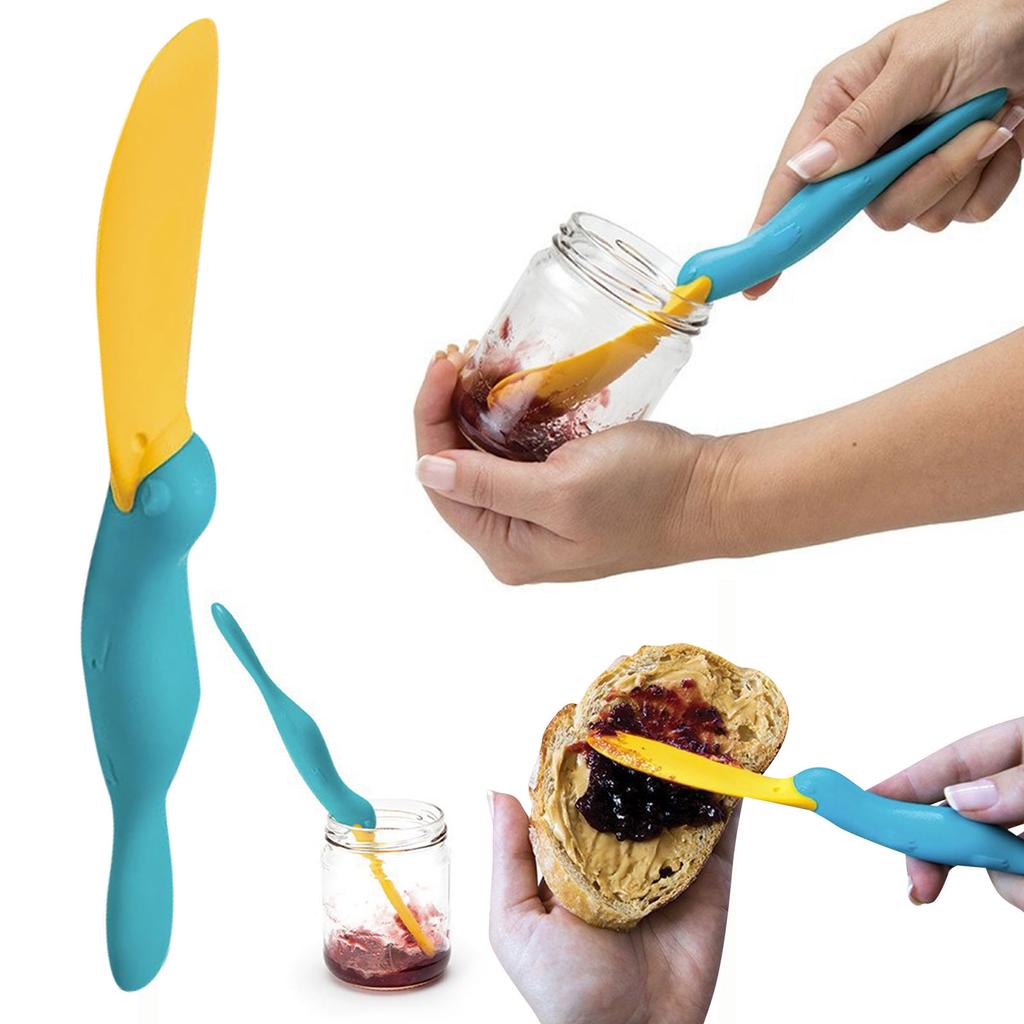 Simpatiche anatre Barattolo per condimento Raschietto in silicone Applicatore per pane e burro Spatola per marmellata Spatola per formaggio Spalmatore per pane e burro Gadget da cucina