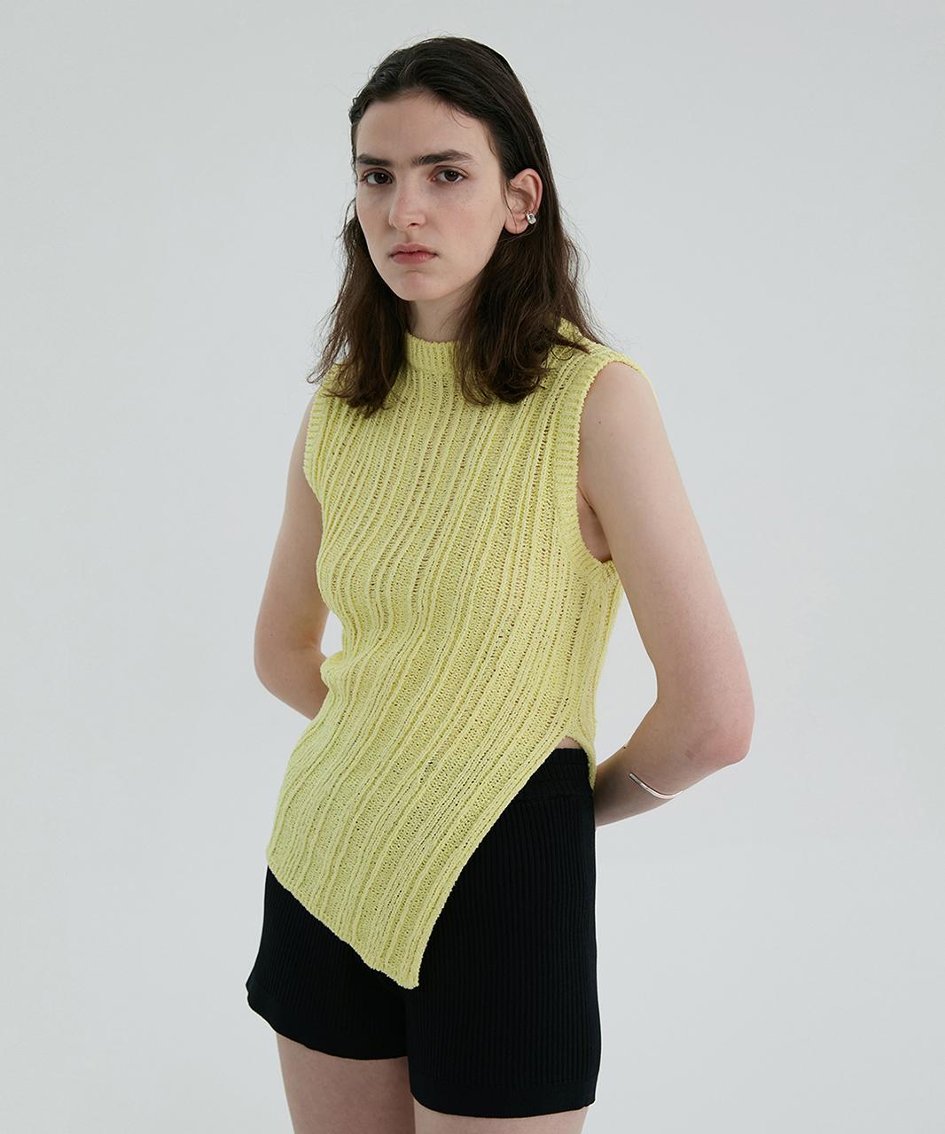 Replacement Asymmetric Sleeveless - Lime Yellow Lime Yellow/One