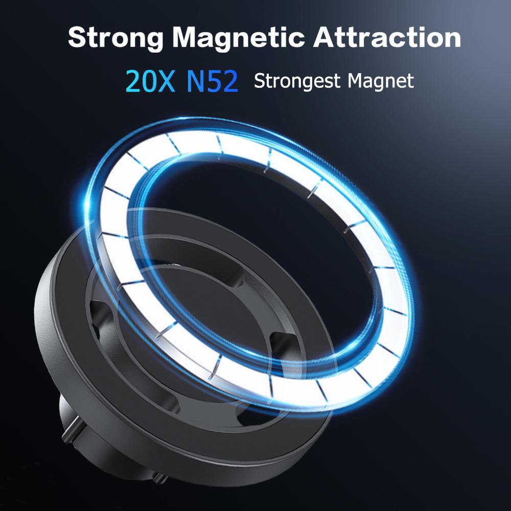 Xiaomi Universal Car Magnetic Dashboard Mount Mobile Phone Holder Sticky Adhesive 360°Dash Stand For Iphone Samsung Fit Curved Surfaces