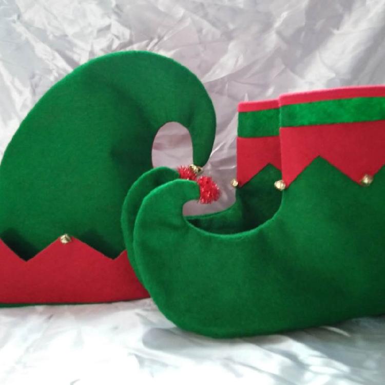 Parent-child Christmas Elf Candy Shoes Hat Christmas Holiday Fancy Dress Parties