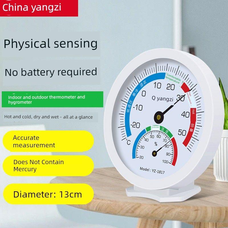 Wall-Mounted Thermometer for Measuring Room Temperature, Specially Designed for Greenhouses, Breeding, and Baby Room Temperature and Humidity