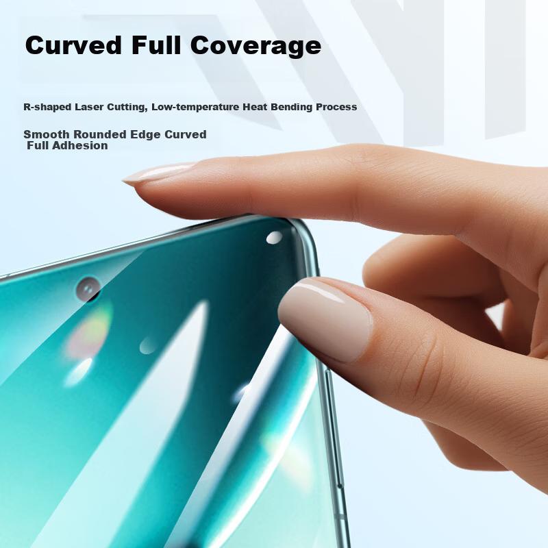 2-Pack Tempered Glass Screen Protector for Redmi Note 15 Pro+ Xiaomi Redmi Curved Full Screen Ultra-Thin Clear Anti-Fingerprint Shockproof Phone Film